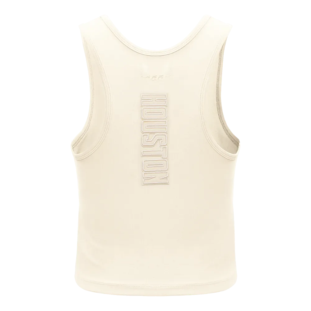 Women's Houston Rockets Pro Standard Racer White Tank Top